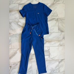 Blue Women's Scrub Set